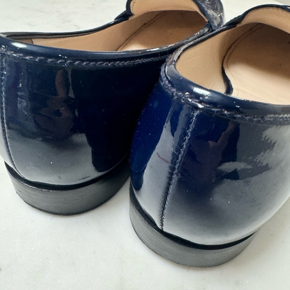 Prada Blue Patent Loafers - Picture 6 of 11